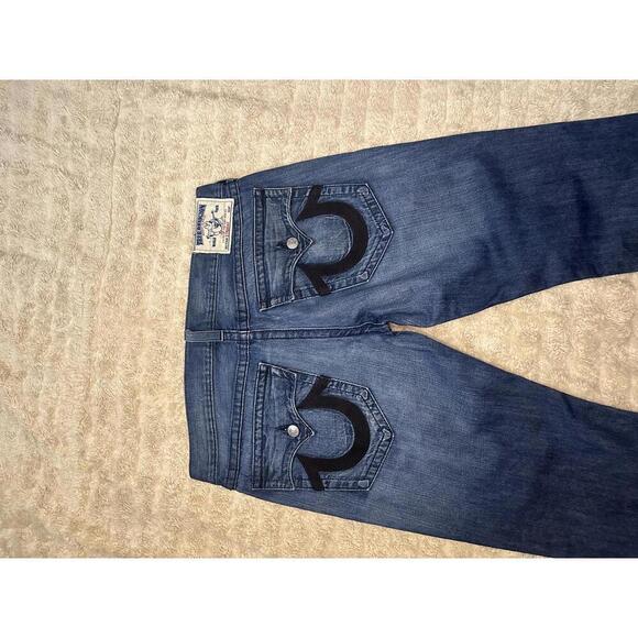 True Religion Y2K Black Cornell straight jeans Size 38 - Picture 7 of 8